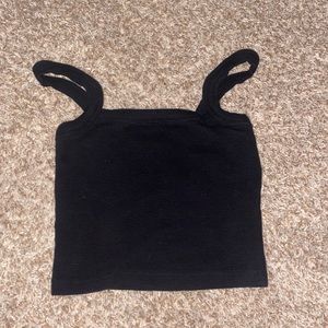 Black ribbed forever 21 tank top